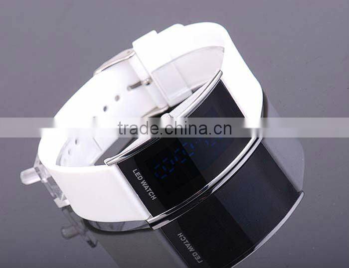 silicone band fashion led watch