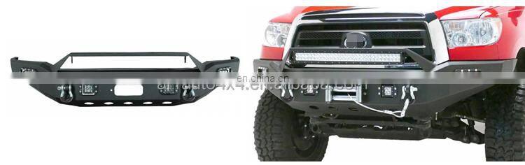 For 2007-2013 Tundra Front Bumper Steel Winch Ready w/ D Rings And Light