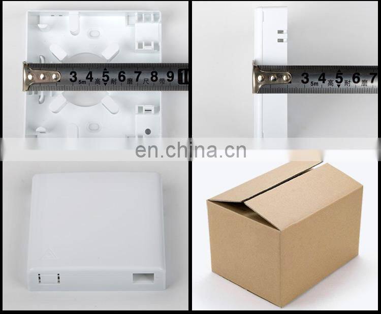 Roset 2 core Adaptor SC FO , SC fiber optic wall mounted ftth rosette wall outlet