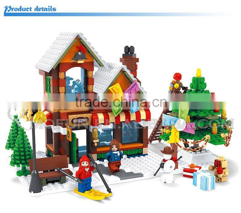 Mini Qute DIY kawaii girls kids my friends toy shop house action figure plastic building block brick educational toy NO.25611