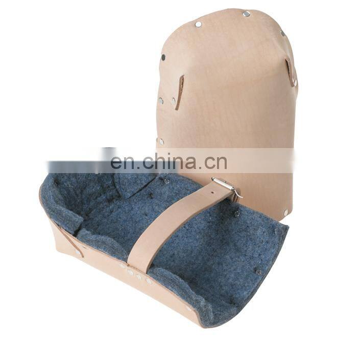Leather EVA foam Elastic strap Soft Work Flooring Knee Pads for construction carpenter working Protection Leather Knee Pads