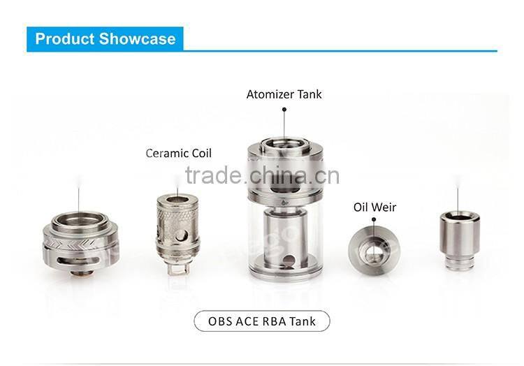 New Coming OBS ACE Tank with Top Filling Design OBS RTA Tank Wholesale from Elego