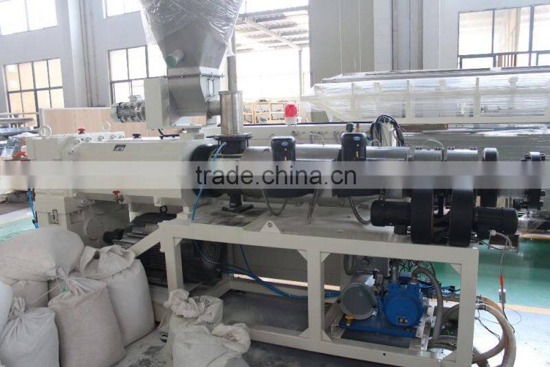 Price of pvc T-type roofing tile extruder machinery factory