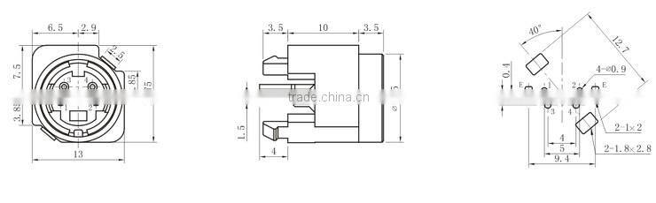 S terminal connector