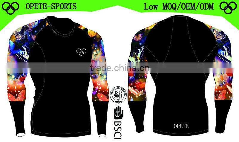 Mens Compression Base Layer Sports Under Wear Long Sleeve Shirts