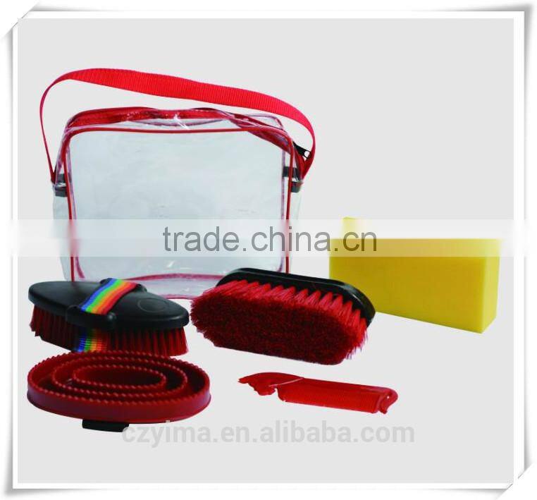 glitter horse body brush with soft cover