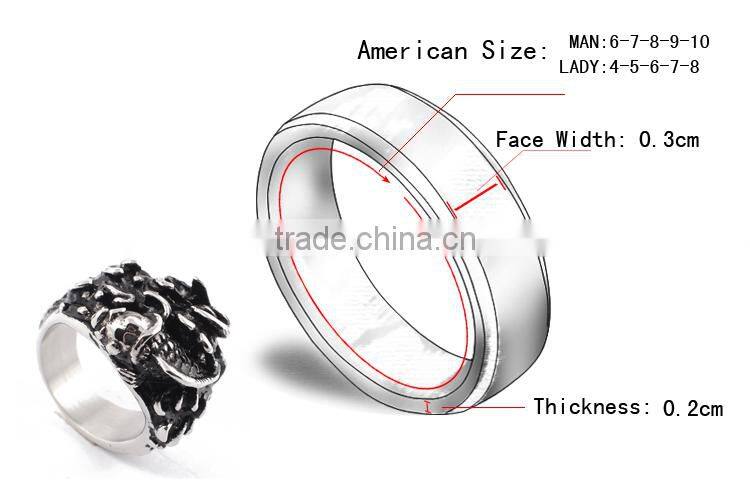 Silver jewelry fashion jewelry silver hot new men's ring