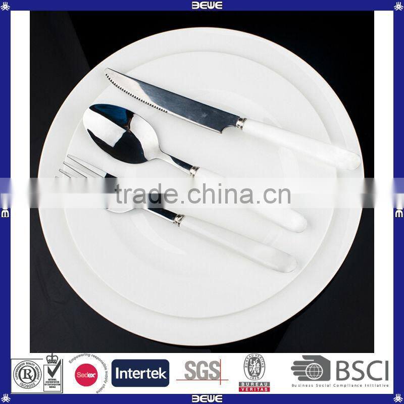 custom white custom made round plate