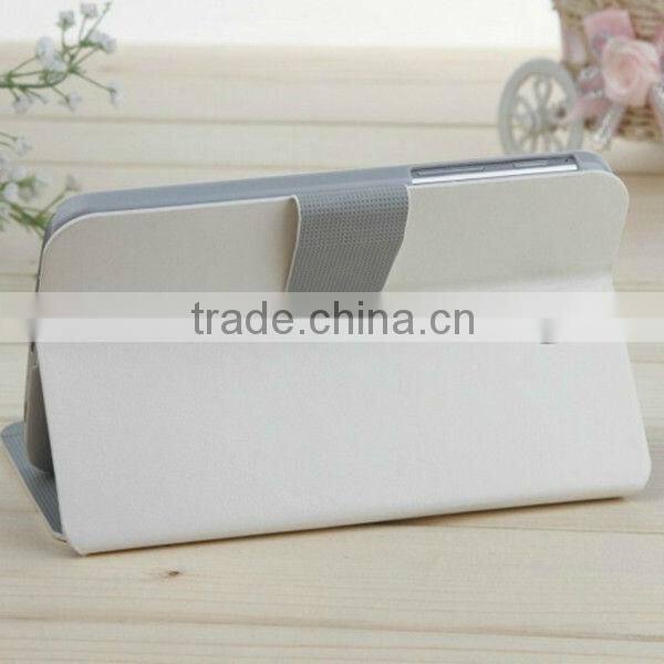 China Stand Leather Flip Case For Samsung Galaxy P3200 With Wake Up Funtion