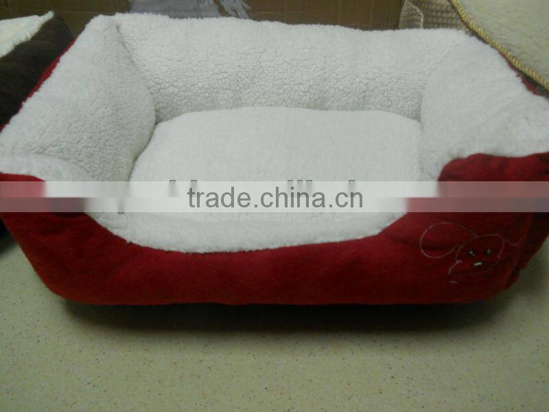 plush pet bed for dog /plush animal pet bed/pet plush bed