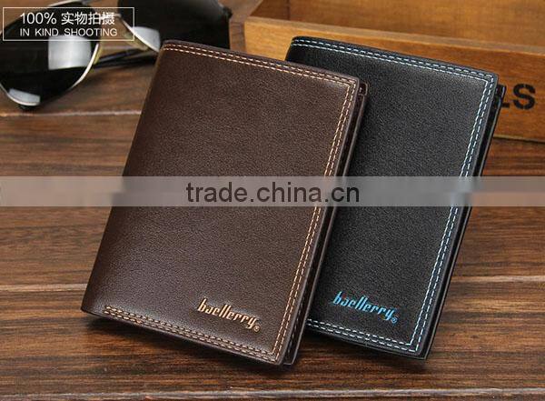 Baellerry Stock Men's soft fine leather wallet men