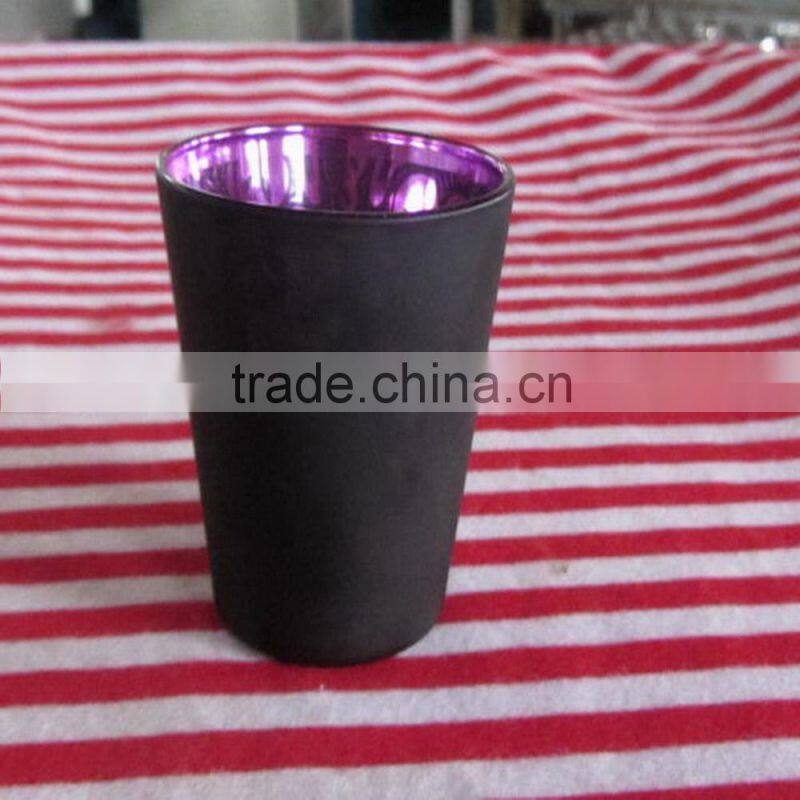 2016 wholesale matte black containers,matte black glass jars