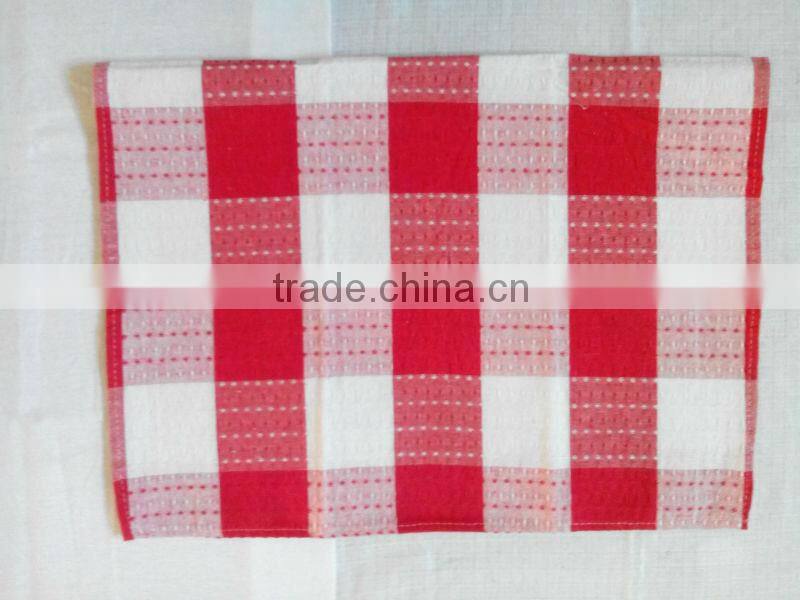 Yarn dye cotton tea towel