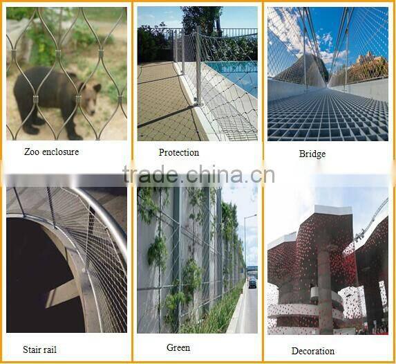 Stainless steel wire rope network