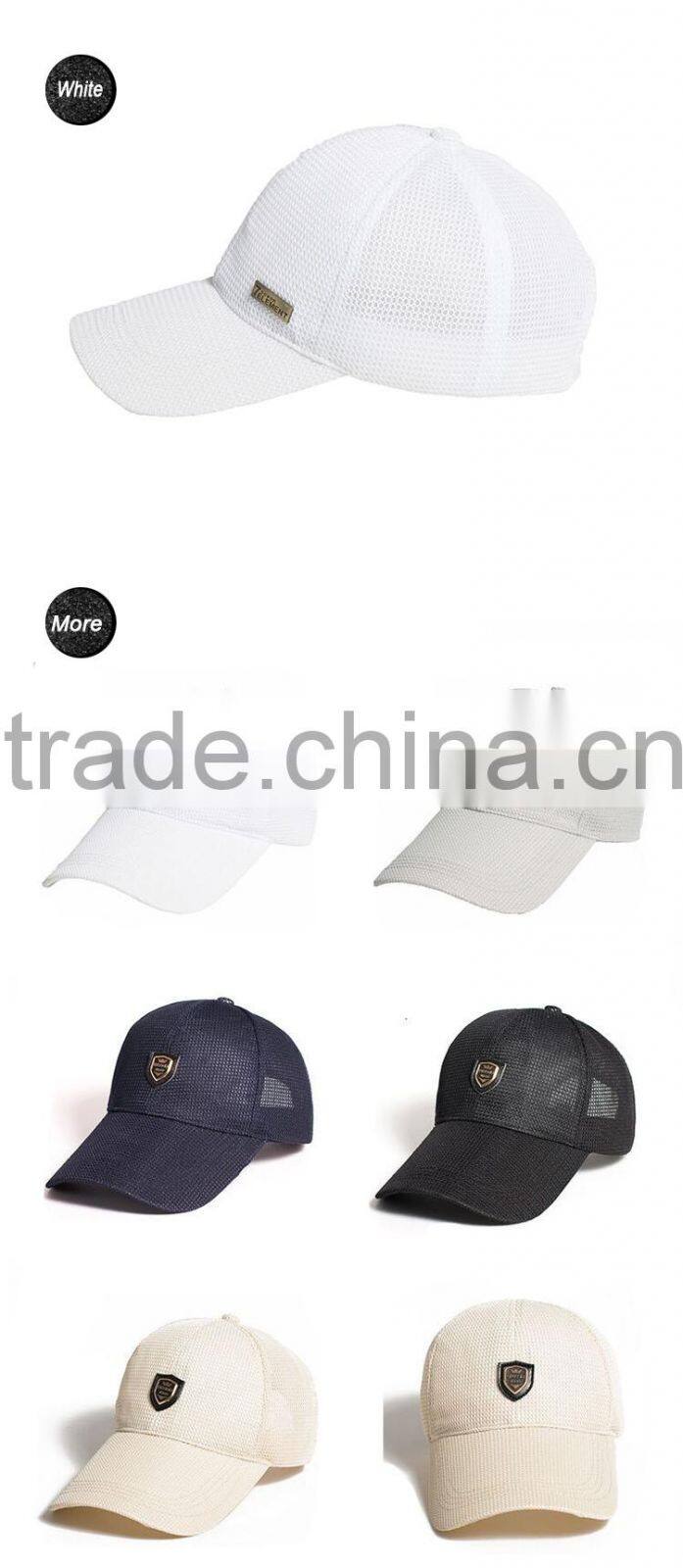 Cap promotional custom high quality breathable black cap