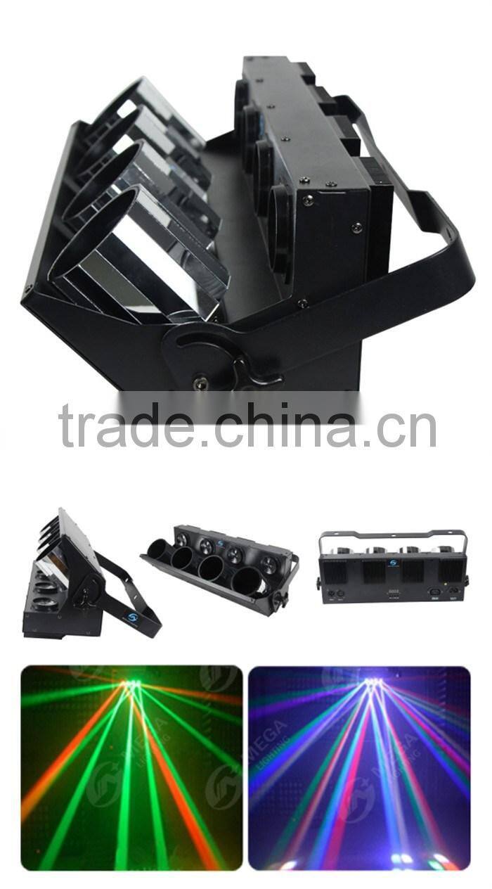 China dj equipment 4x10w 4in1 white rainbow effect theater stage light