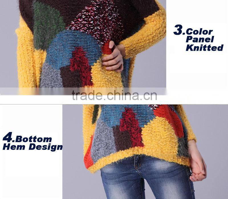 Custom Fashion Women Wool Knitted Sweater for Wholesale