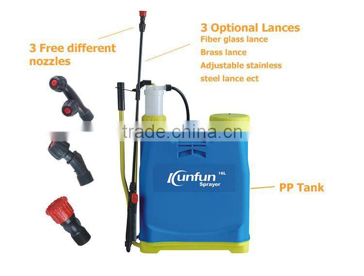 Low price china factory manual knapsack field sprayer