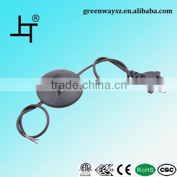 Hot sale round black/red/green foot-tap switch for floor lamp 777