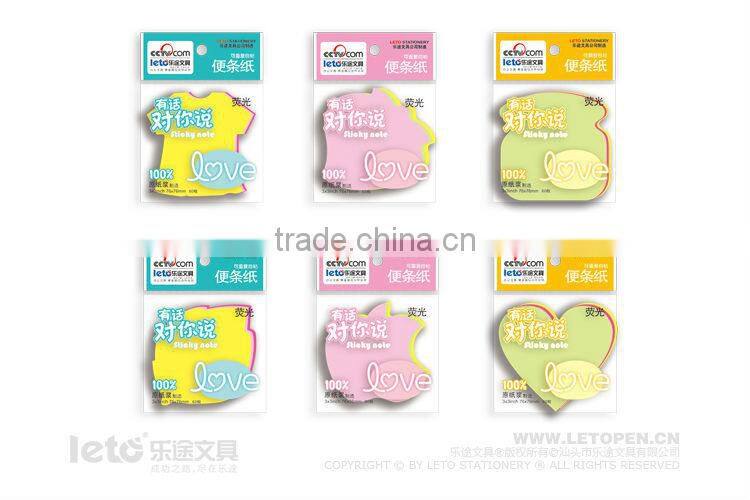 3*3 inch Shaped Sticky Notes Sticky Note Pad for 3 Layer 6102