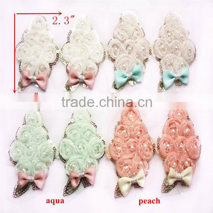 Individual Football Shabby Chiffon Non-frayed Flower With Football Elastic In Sales