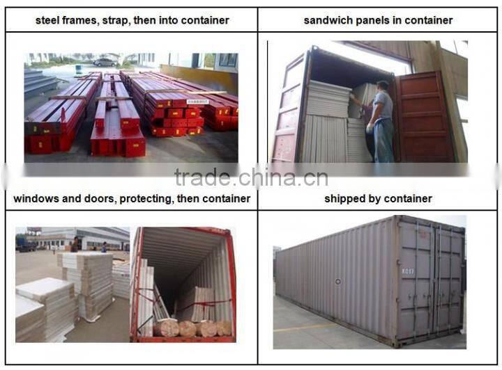 cheap prefabricated modular homes with sandwich panel for sale
