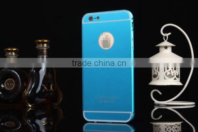 2015 Mobile Phone New Products For iPhone6 Case Metal PC Cover 2 in 1 Back Cases