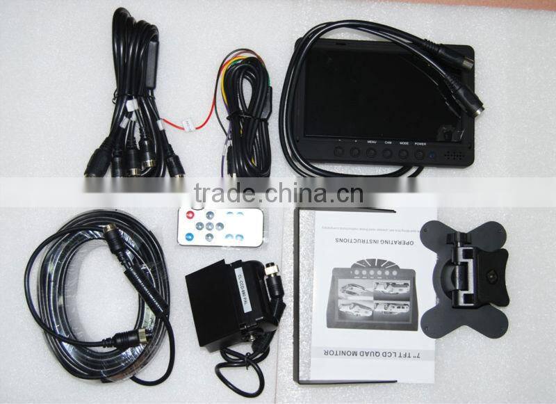 Heavy-duty Digital motorized Security 4.3" inch flip down car dvd headrest monitor