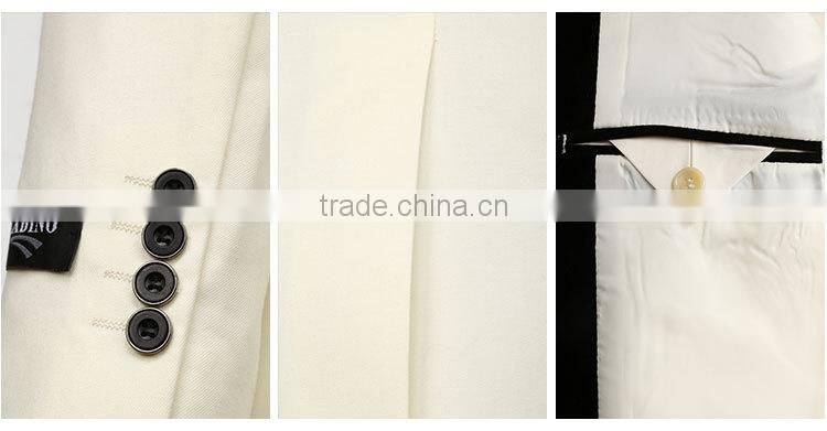 New Fashion Mens Slim Fitted Blazer Stylish white blazer with one buttton