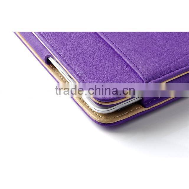 TAN LEATHER CASE FOR IPAD AIR 2,SMART LEATHER CASE FOR APPLE iPAD AIR 2 WITH SLEEP WAKE