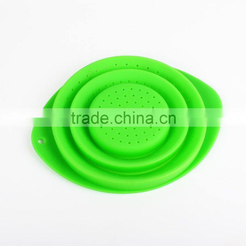 China supplier lead free colorful silicone Collapsible Basket