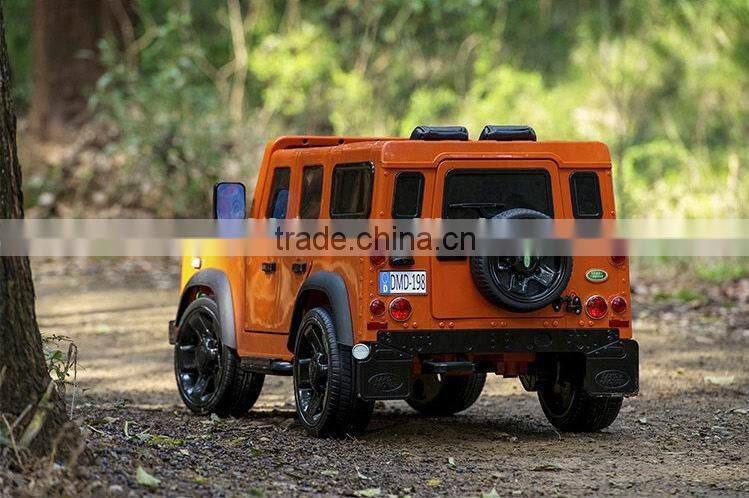 Licensed land rover children battery car with RC ride on car