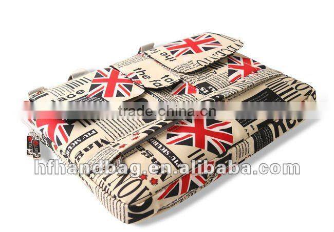 Newspaper England flad Laptop Bag Popular Durable waterproof&shockproof computer bag for tablet PC 2012