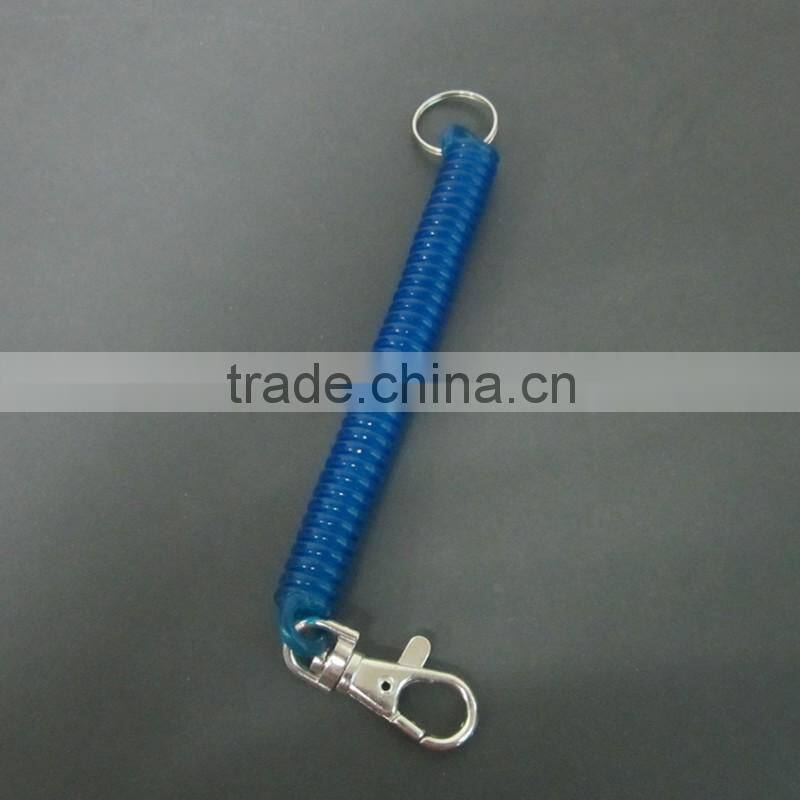 High Quality Camera Spring Rope Plastic Coil With Split Ring For Wholesale Made In China