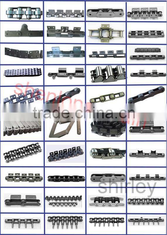 GDR HD agricultural conveyor feeder chain CA413- with K220/K221 attachments both side