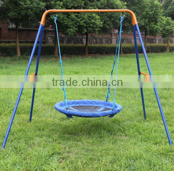 DKS Metal ourdoor nest swing sets for adult, rope swing height adjustable