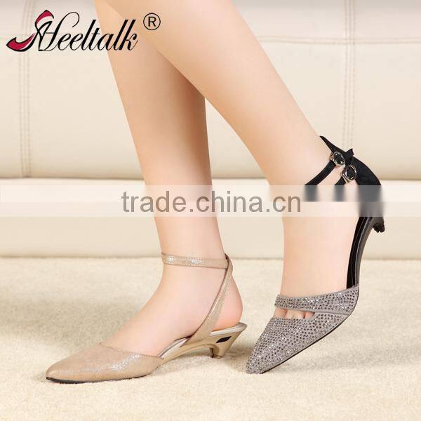 Latest hidden heels design ladies fashion high heel shoes and flat shoes foldable heels