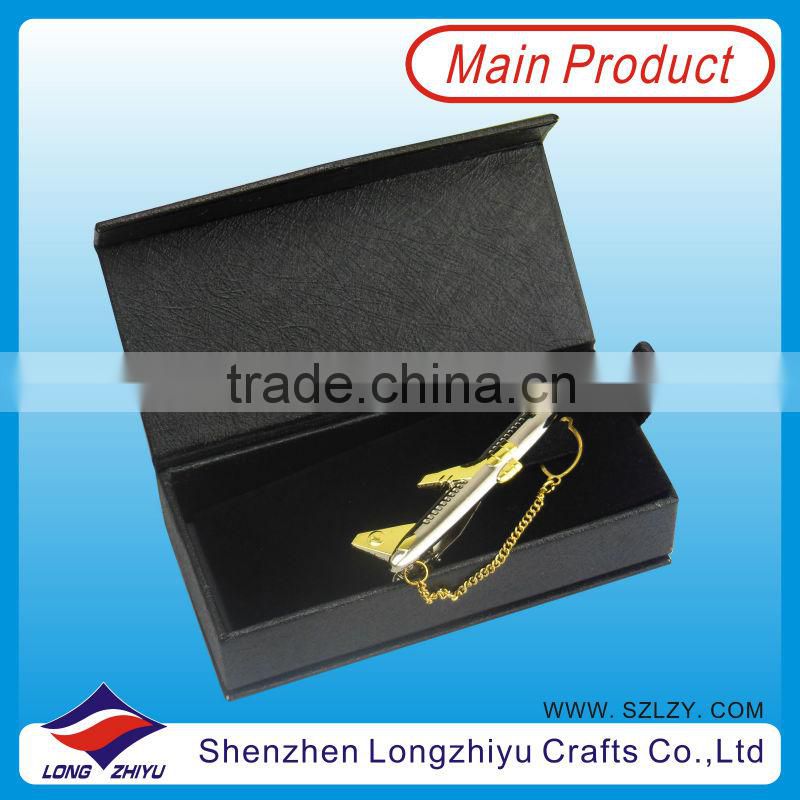 Black Cross Roads Tie Clip/Black tie clip tie pin