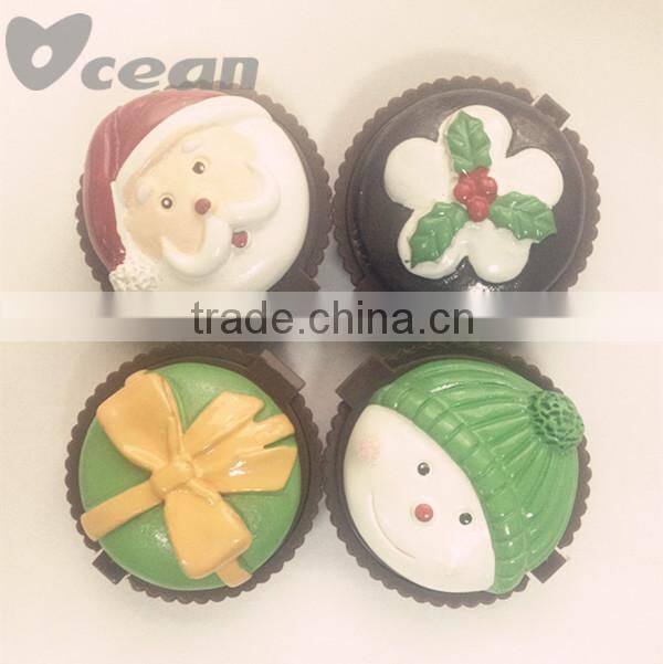 Merry Christmas cupcake shaped cute lip gloss