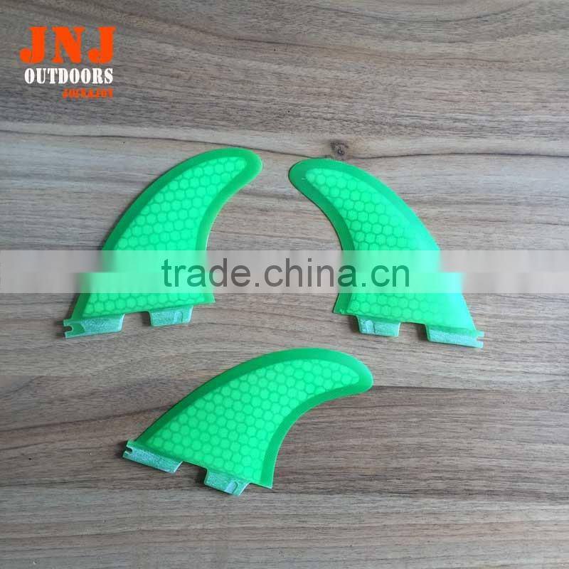 2016 High quality FCS II fins with fiberglass honey comb material for surfing (Tri-set)G5 FCS2
