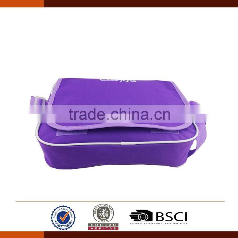 Purple 600D Shoulder Messenger Bags for College Students