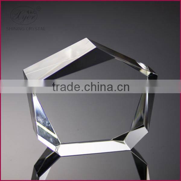 k9 fan shaped laser engraving blank crystals