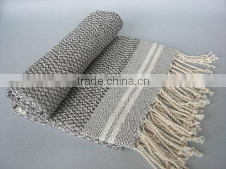 100% Cotton 70*180cm Printed With Fringes Hammam Beach Towels