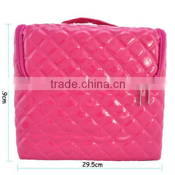 Fashion professional PU cosmetic train bag & case