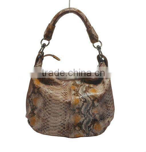 New Fashion! Lady Snake-Grain Leather Handbag 2012!