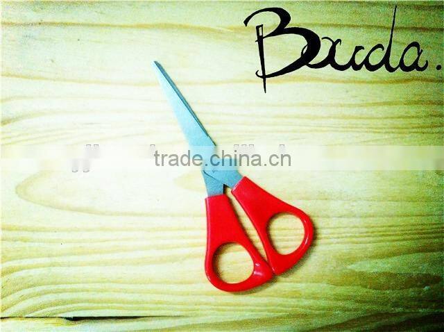 5" Stationery stainless steel school scissors with ruler blade BD-S1649