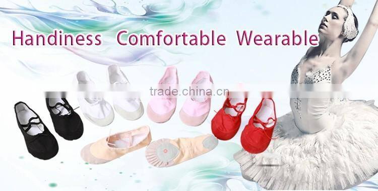 Wholesale 5 Colors Belly Dance Shoes Training Children Ballet foldable Soft Sole Breathable Cotton Ballet Flats Women