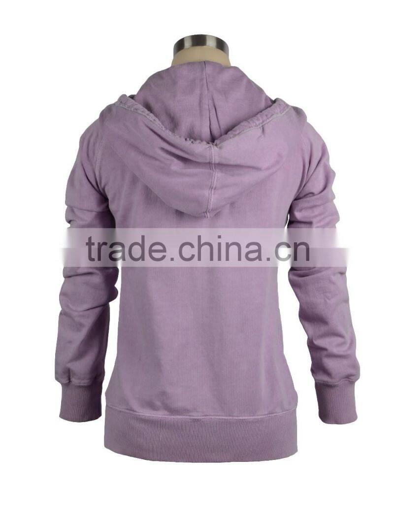 Lady's garment dyed technics sports shirts