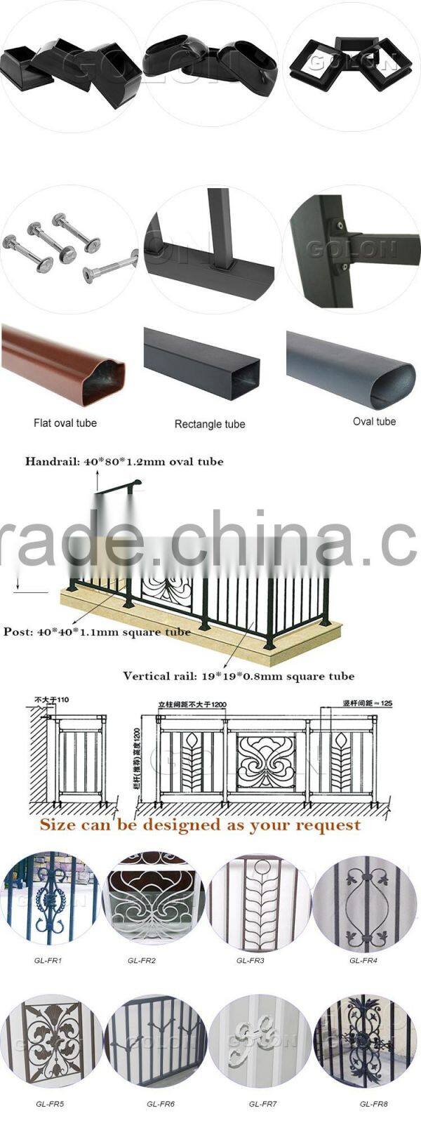 New aluminium handrail balcony railing cover of railing china supplier