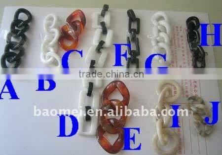 Fashion plastic,resin and acrylic chains